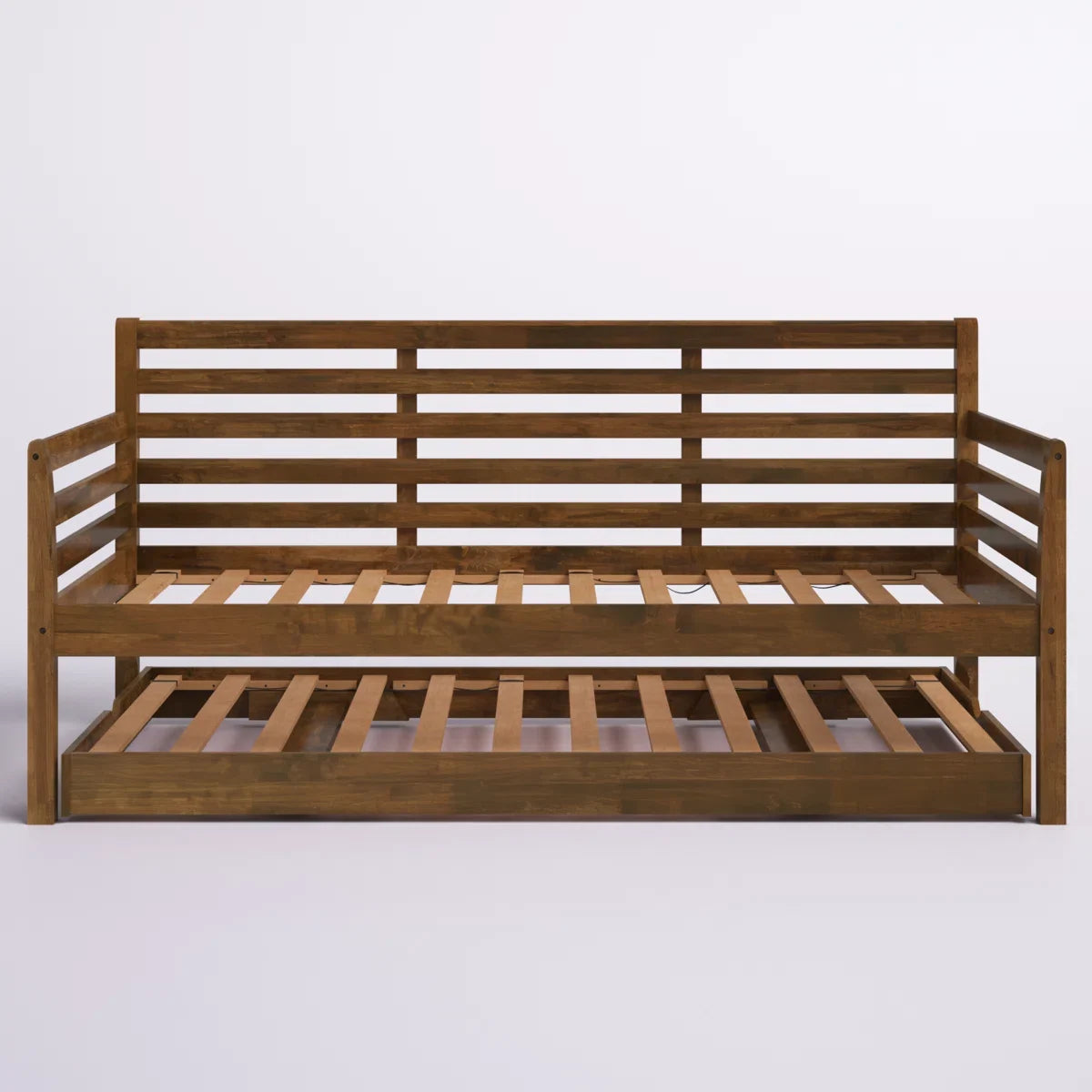 Alexz Wood Daybed with Pop Up Trundle Bed